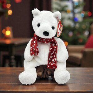 Ty Beanie Baby “2000 Holiday Teddy” White Bear